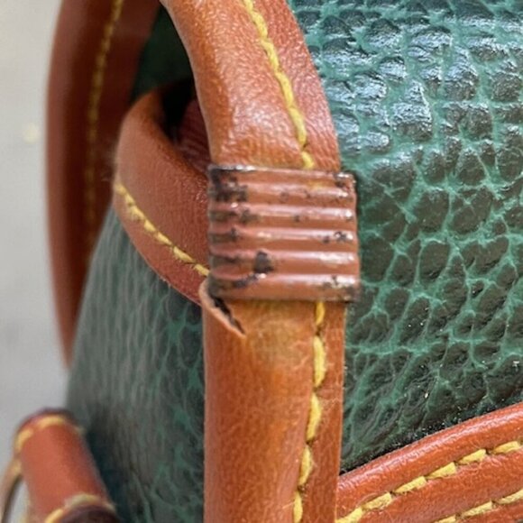 DOONEY & BOURKE AWL Green Pebbled Leather Large Double Pocket Outback Purse - Picture 15 of 17